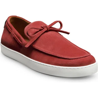 Allen Edmonds Santa Rosa Boat Shoe In Crimson