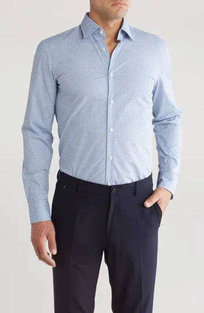 Hugo Boss Hank Spread Slim Fit Dress Shirt In Light/pastel Blue