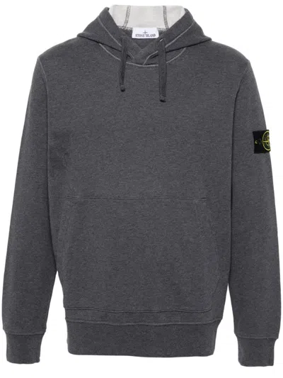 Stone Island Hoodie Sweatshirt In Grey