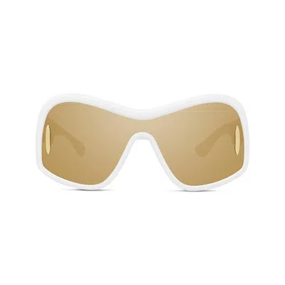 Loewe Shield Frame Sunglasses In White