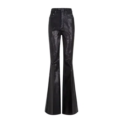 Rick Owens Bolan Bootcut Pants In Black