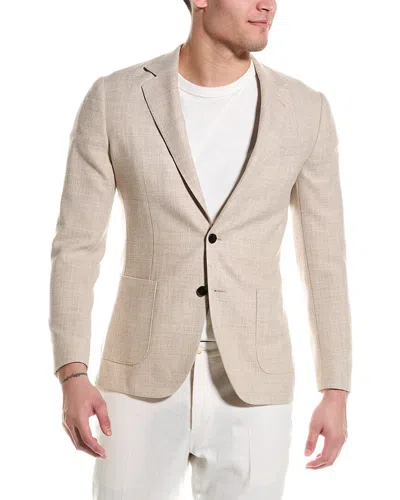 Reiss Men's Two-button Wool-blend Jacket In Brown