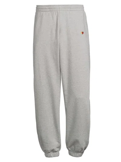 Sky High Farm Straight-leg Logo-appliquéd Organic Cotton-jersey Sweatpants In Grey