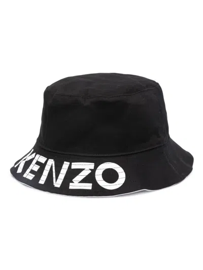 Kenzo Hats In Black