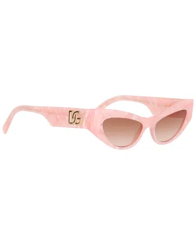 Dolce & Gabbana Dolce And Gabbana Pink Gradient Cat Eye Ladies Sunglasses Dg4450 323113 52