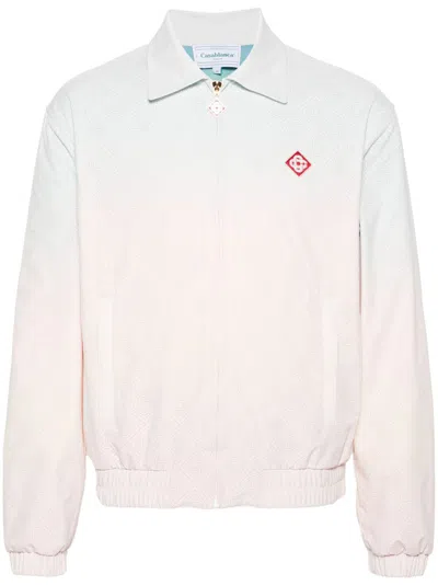 Casablanca Monogram Perforated Jacket In Pink