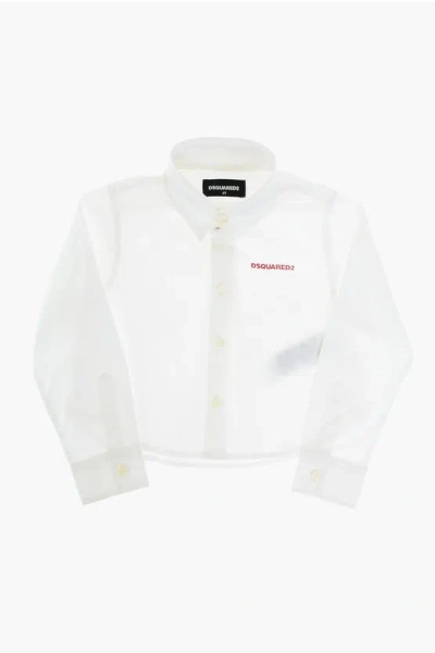 Dsquared2 Popeline Classic Collar Shirt In White