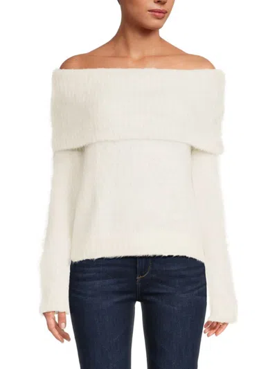 Ba&sh Troca Long Sleeve Sweater In Ecru