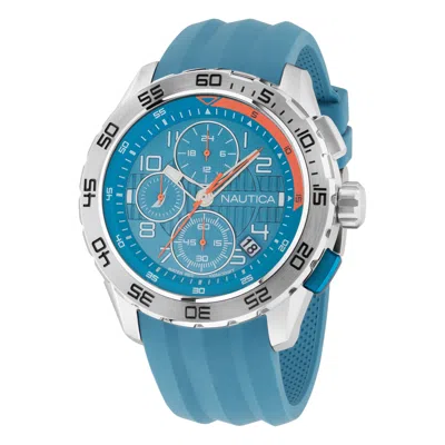 Nautica Nst 101 Recycled Silicone Chronograph Watch In Multi