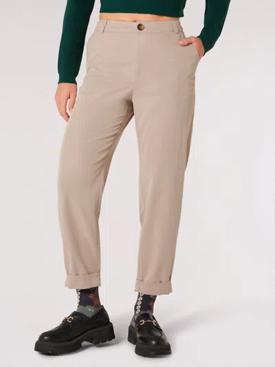 Apricot Soft Chino Pants In Khaki In Beige
