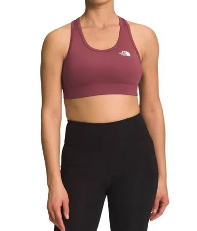 The North Face Midline Sports Bra In Wild Ginger In Pink