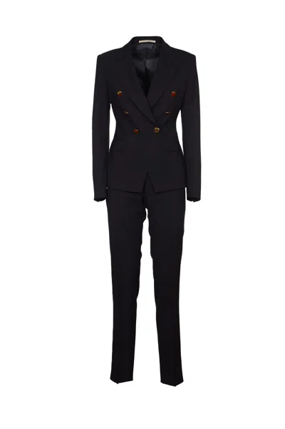 Tagliatore Alicya Tuxedo Effect Suit In Nero