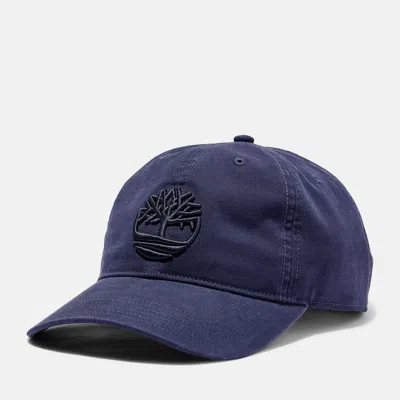 Timberland Soundview Cotton Canvas Baseball Cap In Blue