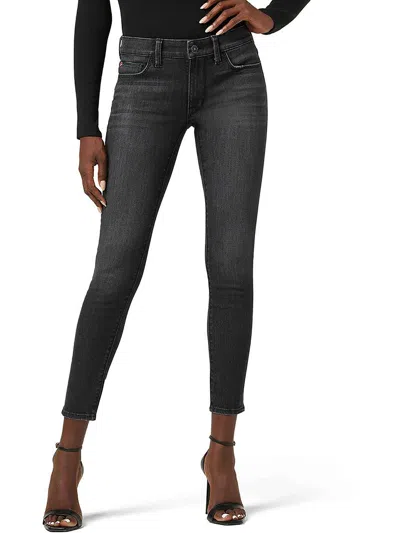 Hudson Krista Womens Low Rise Ankle Skinny Jeans In Grey