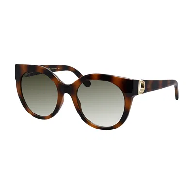 Ferragamo Sf 1031s 214 53mm Womens Cat Eye Sunglasses In Grey
