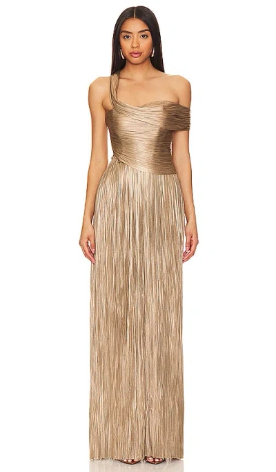 Maria Lucia Hohan Abendkleid Serene In Metallic Bronze