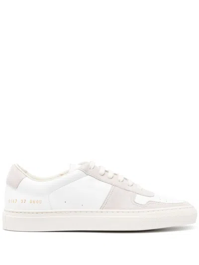 Common Projects Bball Panelled Trainers In White