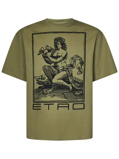 Etro T-shirt In Green