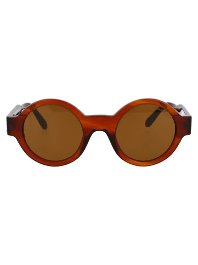 Giorgio Armani Sunglasses In 594433 Striped Havana
