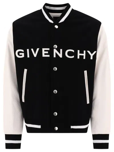 Givenchy Varsity Bomber In Black