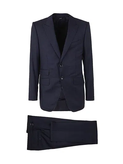 Tom Ford Micro Structure O Connor Suit In Blue