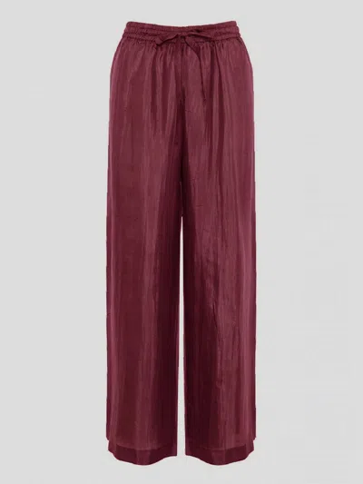 The Rose Ibiza Trousers In Burgundy