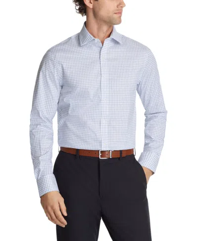 Tommy Hilfiger Men's Th Flex Essentials Wrinkle Resistant Stretch Dress Shirt In Blue Multi