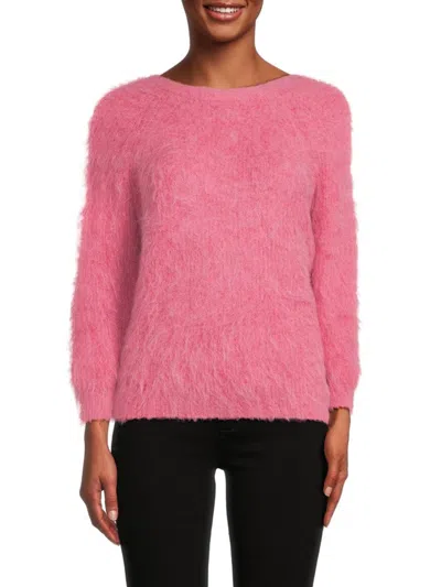 Ba&sh Women's Styled Back Alpaca Wool Blend Jumper In Pink Rose