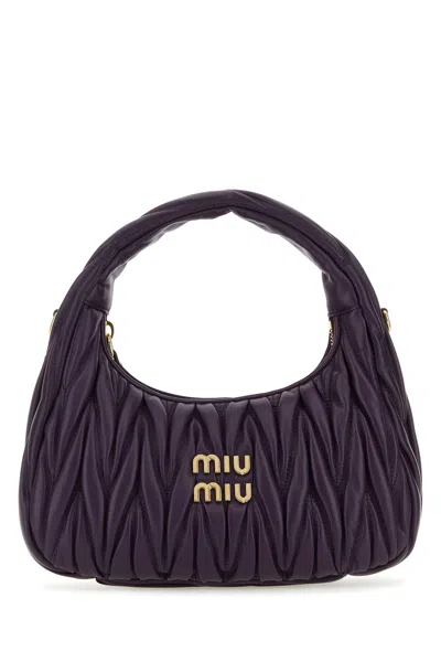 Miu Miu Handbags. In Purple