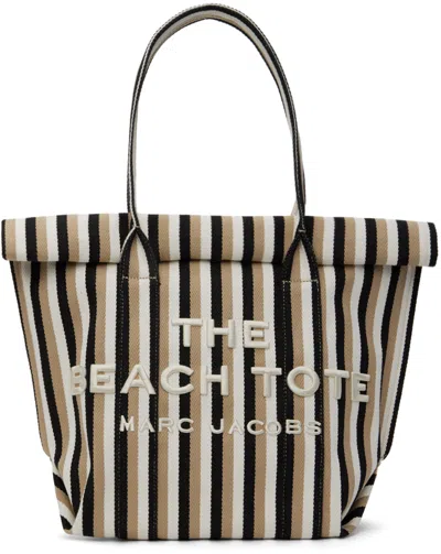 Marc Jacobs The Woven Stripe Beach Tote Bag In 中性色
