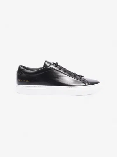 Common Projects Achilles Low Sneakers /leather In Black