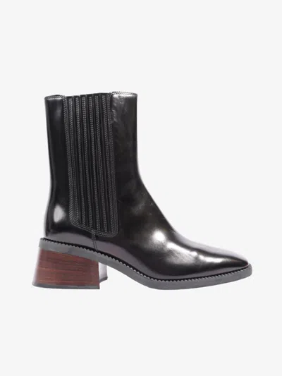 Tod's Chelsea Boots Leather In Black