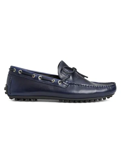 Bruno Magli Men's Tino Leather Driving Loafers In Navy
