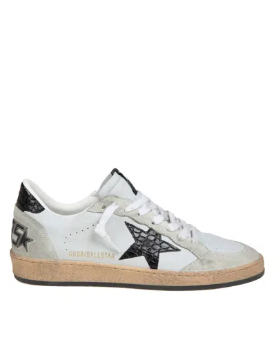 Golden Goose Leather And Suede Sneakers In Gray/ice/blk