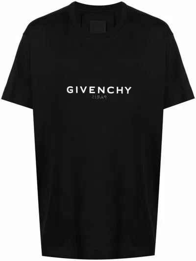 Givenchy T-shirt Oversize  Reverse In Cotone In Black