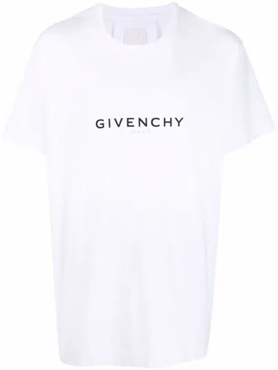 Givenchy T-shirt Oversize  Reverse In Cotone In White