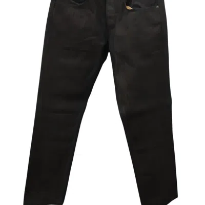Rag & Bone Slim Straight Leg Jean In Brown Denim In Black