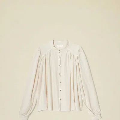 Xirena Florie Shirt In Yarrow In White