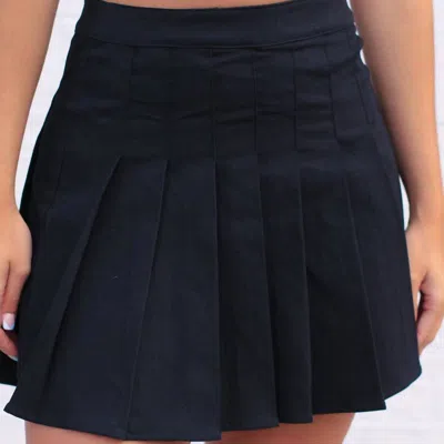 Le Lis Cool Girl Vibes Skirt In Black