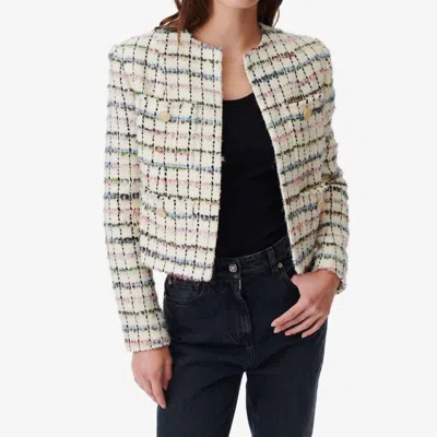 Iro Miora Tweed Jacket In Multicolor In White