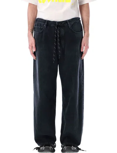 Balenciaga Wide-leg Jeans In Black