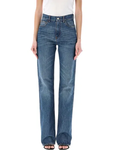 Coperni Mid-rise Straight-leg Jeans In Medium Wash