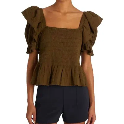 Marie Oliver Lala Top In Green