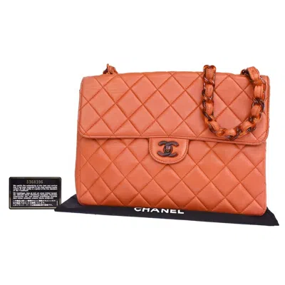 Pre-owned Chanel Timeless Orange Leather Shoulder Bag ()