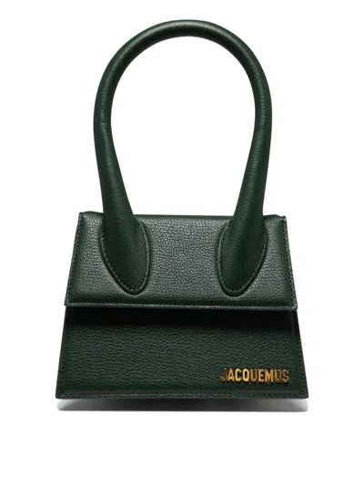 Jacquemus "le Chiquito Moyen" Handbag In Green