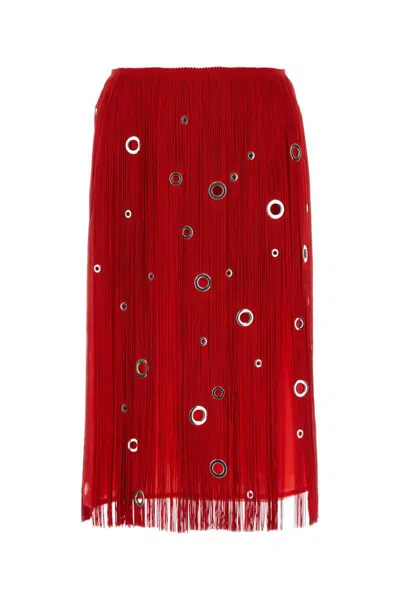 Prada Skirts In Red
