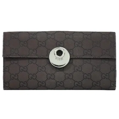 Gucci Brown Synthetic Wallet  ()