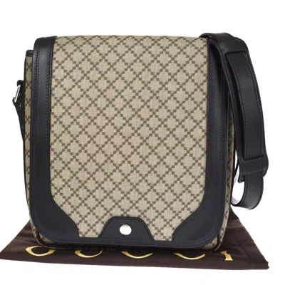 Gucci Diamante Beige Canvas Shoulder Bag () In Multi