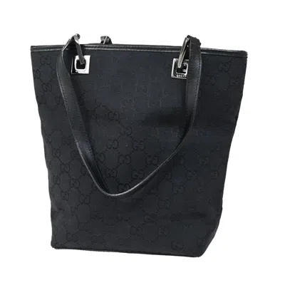 Gucci Gg Canvas Black Canvas Shoulder Bag ()