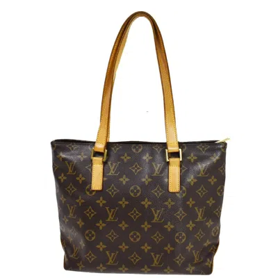 Pre-owned Louis Vuitton Cabas Piano Brown Canvas Tote Bag ()